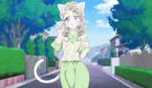Magical Girl Cat GIF