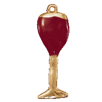 Red Wine Sticker by Carol Civre