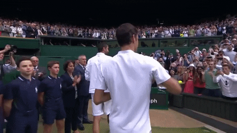 Roger Federer Champion GIF by Wimbledon
