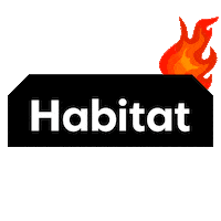 hellohabitat habitat mijn habitat habitat on fire Sticker