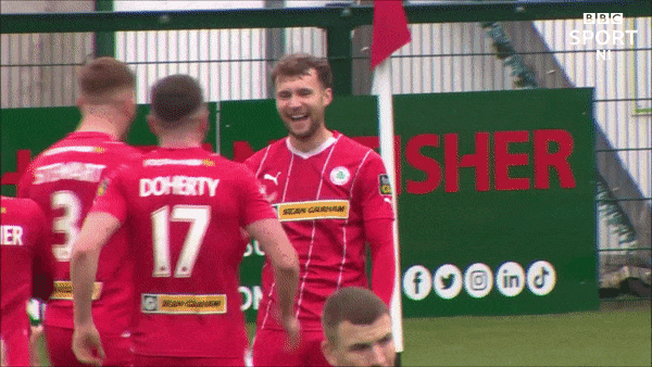 Celebration Congratulations GIF by Cliftonville Football Club