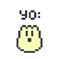 Pixel Yo Sticker