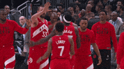 High Five Nba Playoffs GIF by NBA