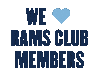 We Heart Rams Club Members Sticker by The Rams Club