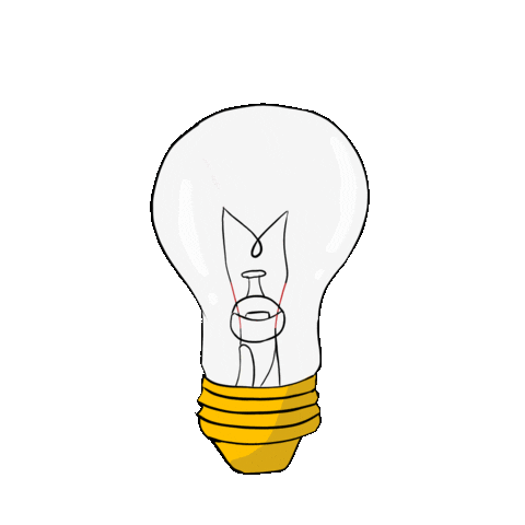 creceras giphyupload light ideas lightbulb Sticker