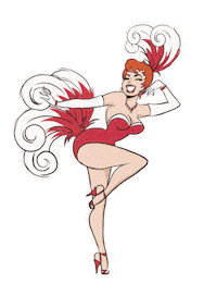 pillowtalkpinups happy party celebrate joy Sticker