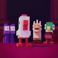 Scared Hipster Whale GIF by Crossy Road