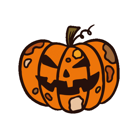 Halloween Orange Sticker
