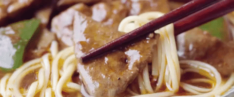 chinese food noodles GIF