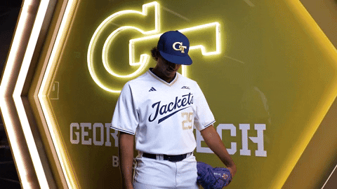 Georgia Tech Baseball GIF by Georgia Tech Yellow Jackets