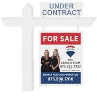 theabrusciteam under contract for sale sign abrusci team the abrusci team Sticker