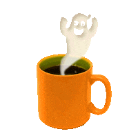 Coffee Halloween Sticker by Chris Timmons