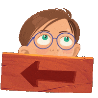 Strzałka Lewo Sticker by Learnetic