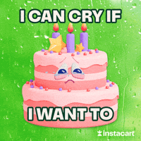Sad Happy Birthday GIF by Instacart
