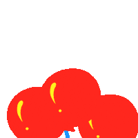 Red Balloon Party Sticker