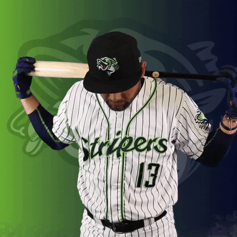 GoStripers giphyupload bat look up gwinnett GIF