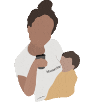 ommlabel coffee time breastfeeding drink local mum life Sticker