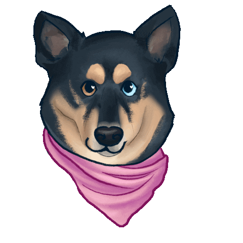 german shepard dog Sticker