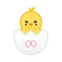 Easter Chick Sticker by Daleyza + Dalary