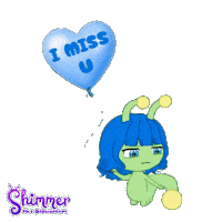 Sad I Miss You Sticker by ShimmertheGlowworm