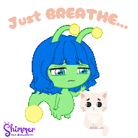 Sad Mental Health Sticker by ShimmertheGlowworm