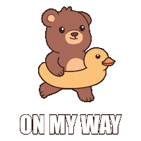 Happy On My Way Sticker by BEARISH