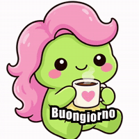 Buongiorno GIF by KuteCosmos | Home of Fruffy and 12 Kute Signs