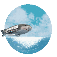 Blimp Flying Sticker by Shark Week