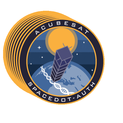 SpaceDotAUTh giphygifmaker auth spacedot acubesat Sticker