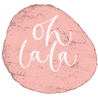 inkgrid_letters oh paris lala ohlala Sticker