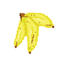 pastryplug pixel pixelart banana 8bit Sticker