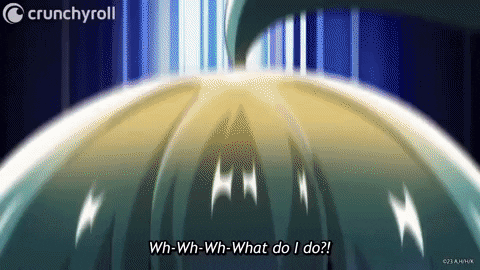 KawoPuppo giphygifmaker anime panic kamikatsu GIF