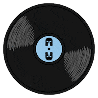 Record Player Spinning Sticker by Spartan Records