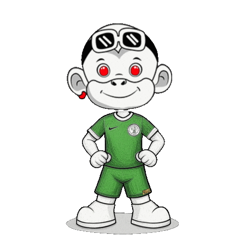 Super Eagles Green Jersey Sticker by Zhot Shop