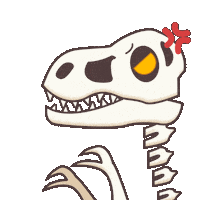 Angry Tyrannosaurus Rex Sticker by Creative Technology & Design at FIT