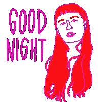 Good Night Art Sticker