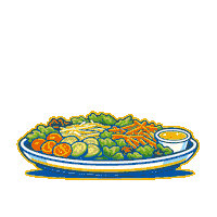 Eat Orange County Sticker by Dizzy Bird