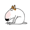 Tired Bull Terrier GIF by Jimmy the Bull