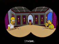 homer simpson table GIF