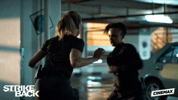 cinemax fight knife martial arts cinemax GIF