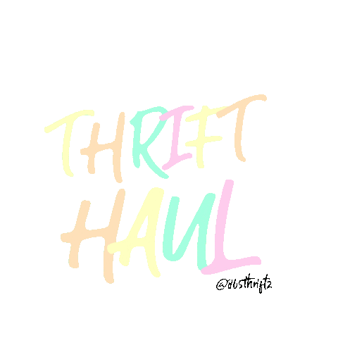 865thriftz giphyupload secondhand thrift second hand Sticker