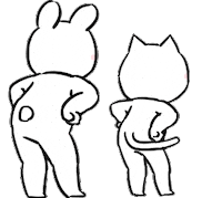 Happy Dance Sticker by すこぶる動くウサギ