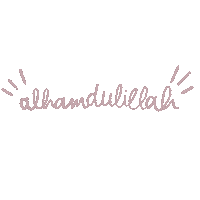 artbyamanda alhamdulillah hamdullah byamanda al hamdulillah Sticker
