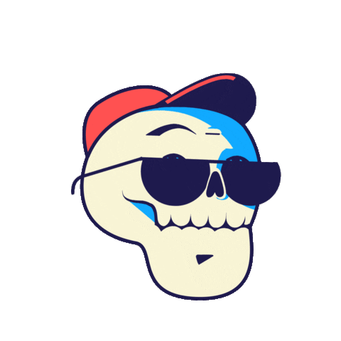 Boing_TV giphyupload ok okay esqueleto Sticker