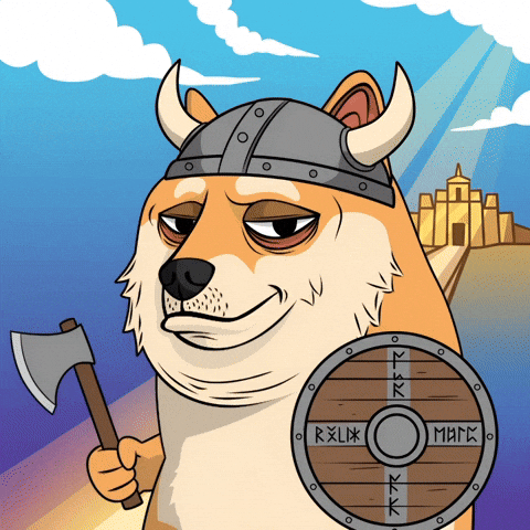 Shiba Inu Warrior GIF by Doge Pound