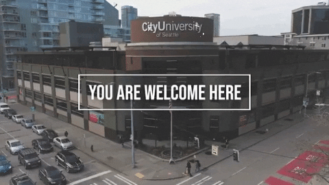 CityUofSeattle giphygifmaker giphyattribution logo college GIF