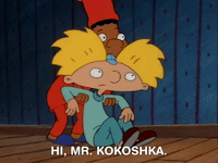 hey arnold nick splat GIF