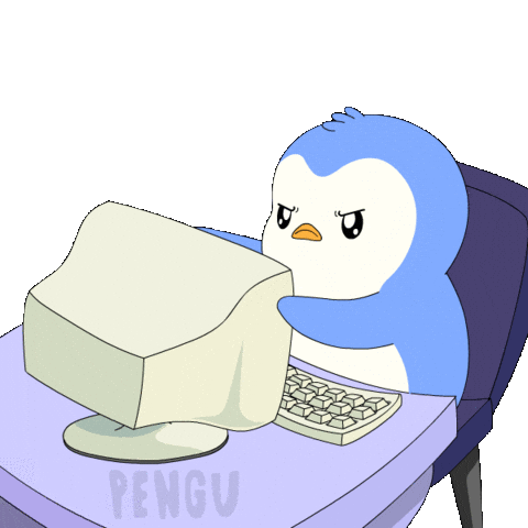 Angry Monday Sticker by Pudgy Penguins