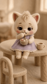 Cat Eating GIF