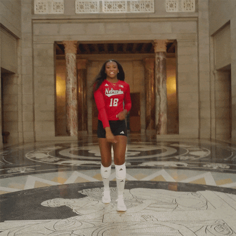 Nebraska Volleyball GIF by Huskers